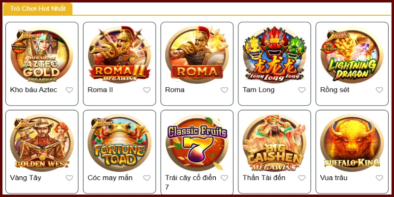 Những tựa Slots đang “gây bão” thị trường 2025
