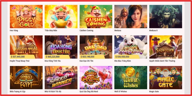 Phong phú tựa game Slot đổi thưởng