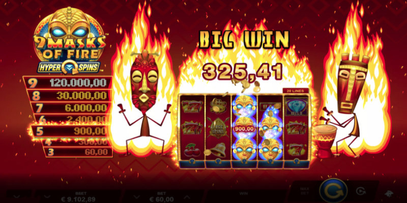 9 Mặt Nạ Lửa HyperSpins" (9 Masks of Fire HyperSpins)