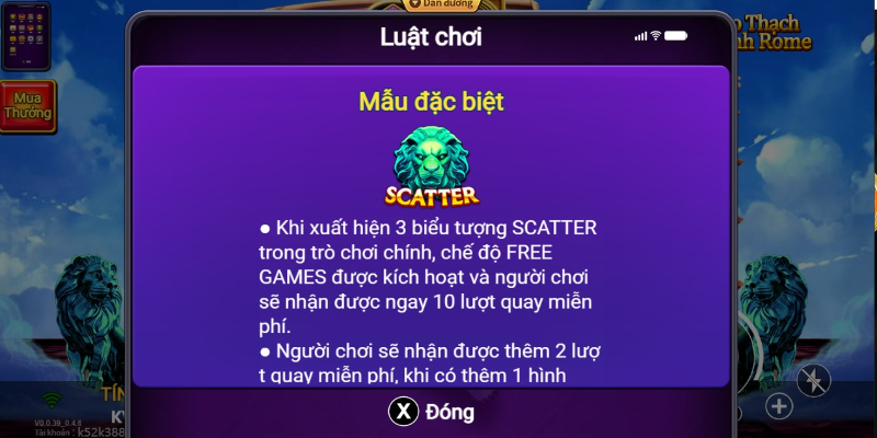 Luật chơi Bảo Thạch Thành Roma