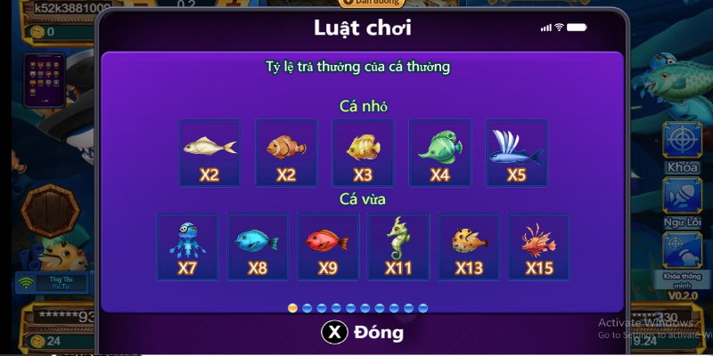 Tỷ lệ trả thưởng trong game
