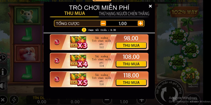 Trò chơi hoàn toàn miễn phí