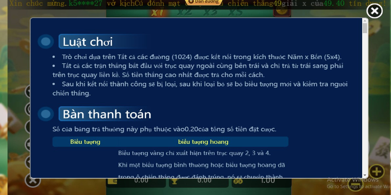 Luật chơi Mạt Chược Điên (Crazy Mahjong)