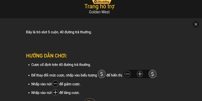 Hướng dẫn luật chơi game