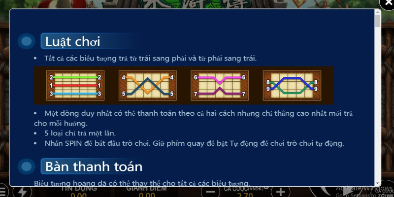 Luật chơi game Thuỷ Hử