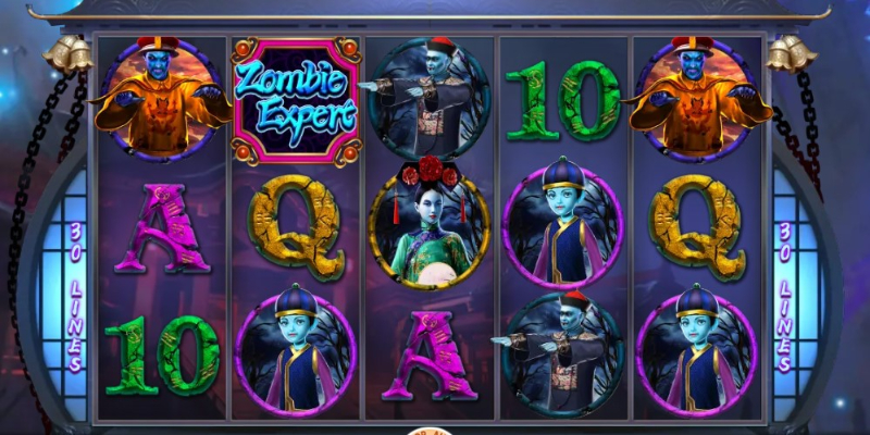 Giới thiệu game Zombie Daoist Lock Chúc May Mắn" (Zombie Expert Lock 2 Spin)